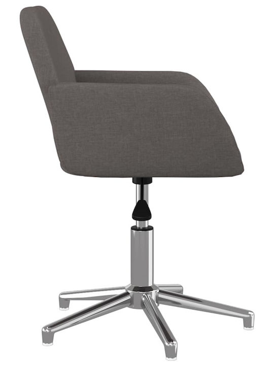 Swivel Visitor Chair with Arms Γκρι 53.5x57x70cm