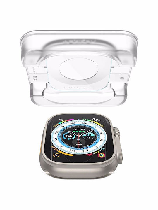Spigen GLAS.tR EZ Fit 2τμχ Tempered Glass Προστατευτικό Οθόνης για το Apple Watch Ultra 49mm