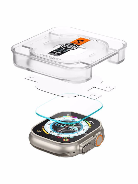 Spigen EZ Fit Tempered Glass για το Apple Watch Ultra 49mm 2τμχ AGL05556