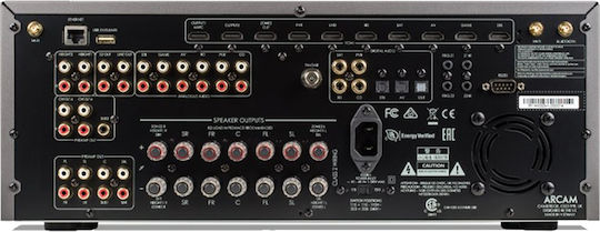 Arcam AVR21 Усилвател Home Cinema 4K/8K 7 Канала с HDR и Dolby Atmos Черен