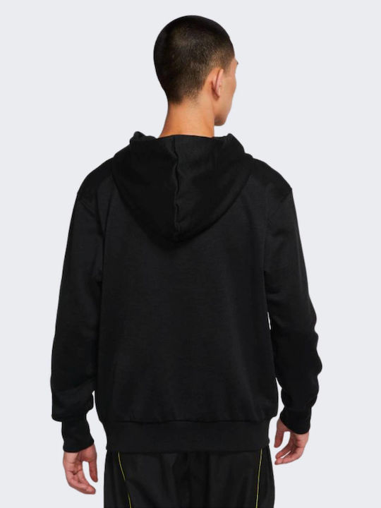 Nike Standard Issue Premium Basketball Φούτερ Μαύρο με Κουκούλα