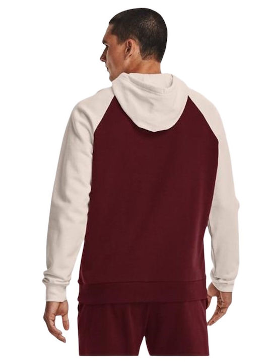 Rival WM Colorblock Sweatshirt mit Kapuze Red/Beige