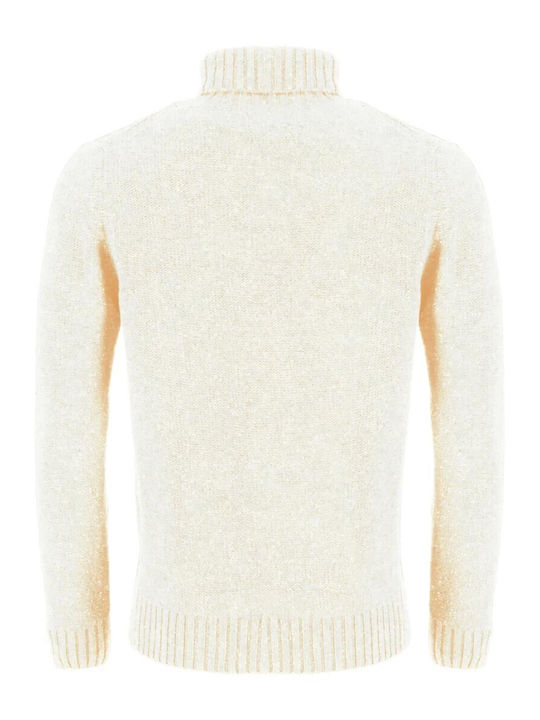 Fynch Hatton Men's Long Sleeve Sweater Turtleneck Beige