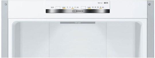 Bosch Ψυγειοκαταψύκτης 363lt NoFrost Υ203xΠ60xΒ66.5εκ. Inox KGN39VIDT