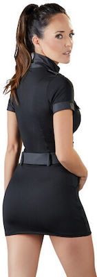 Cottelli Collection Sexy Police Dress Black