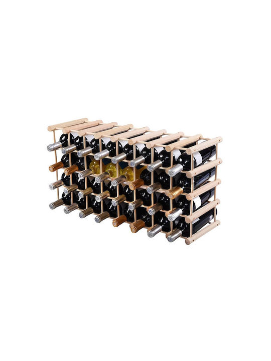 Timeless Tools С крака Κάβα Ποτών Дърво για 40 Μπουκάλια Кафяв 43.5x24x84.5εκ.