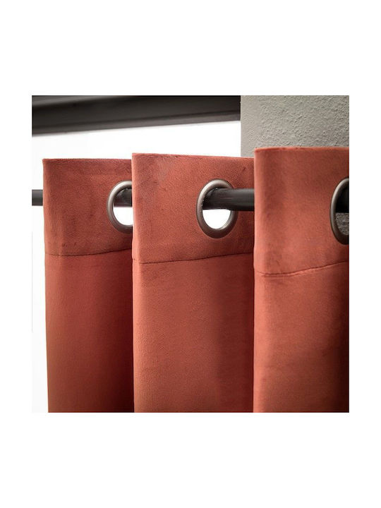 Gofis Home Curtain With Grommets Winter 711 12 Paprika 140x280cm