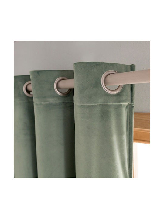 Gofis Home Vorhang mit Grommet Winter 711 49 Jade Green 140x280cm