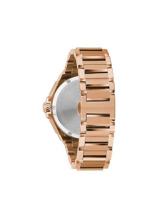 Bulova Precisionist Uhr Batterie mit Rose Gold Metallarmband