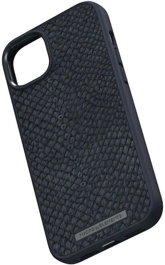 Njord Salmon Leather Back Cover Δερμάτινο 2mm Μαύρο (iPhone 14 Plus)