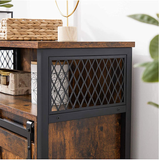 Sideboard made of Wood & Metal Brown 70x30x80cm