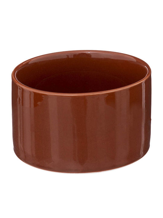 Secret de Gourmet Ceramic Dessert Divided Serving Tray with 4 Slots Beige Ø33cmxY10.5cm 5pcs