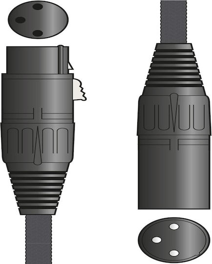 Citronic XLR female to XLR male 1.5m Cable (190.266UK)