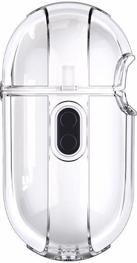 Spigen Ultra Hybrid Plastic / Silicone Case with Keychain Crystal Clear for Apple AirPods Pro