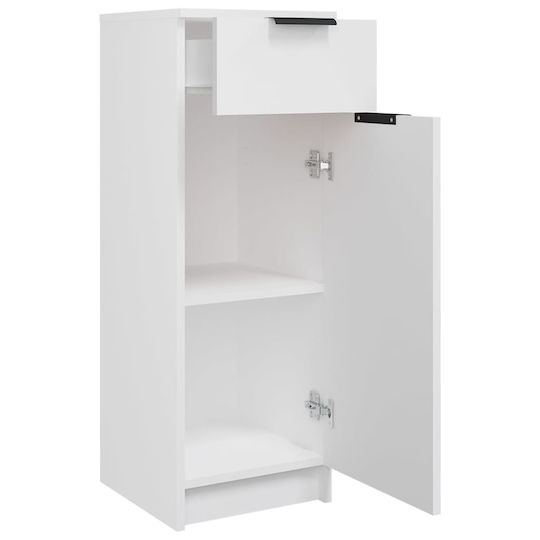 vidaXL Στήλη Μπάνιου Τοίχου Μ32xΒ34xΥ90cm Λευκή