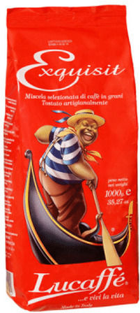 Lucaffe Καφές Espresso Exquisit σε Κόκκους 1kg