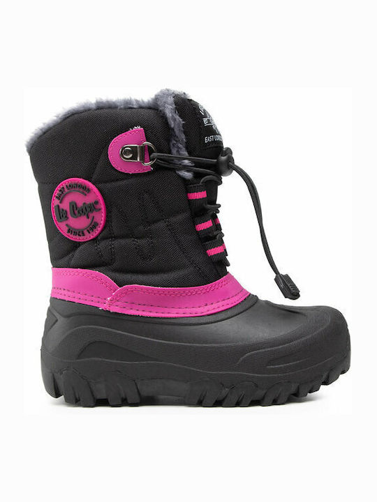 Lee Cooper Kids Snow Boots with Lace Black