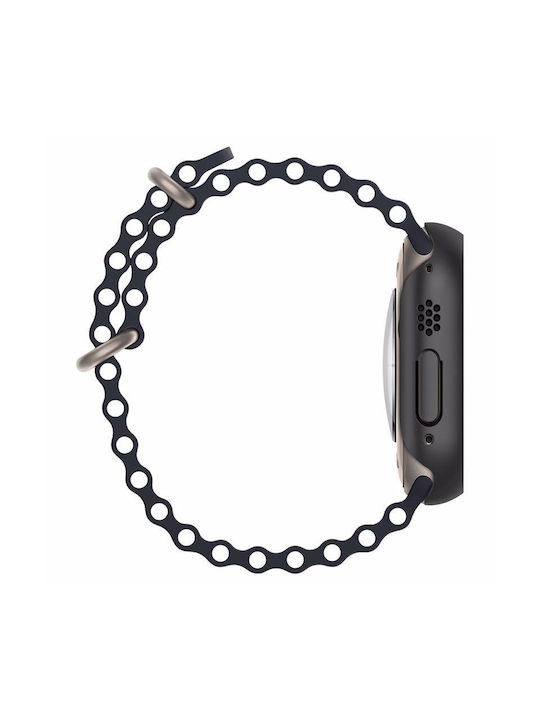 Spigen Thin Fit Plastic Case in Black color for Apple Watch Ultra 49mm