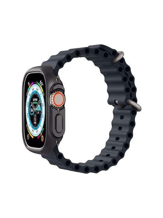 Spigen Thin Fit Plastic Case in Black color for Apple Watch Ultra 49mm