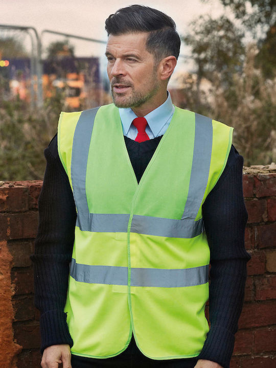 Yoko Safety Vest with Reflective Film Yellow