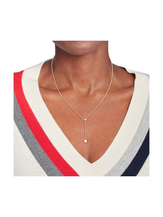 Tommy Hilfiger Halskette mit Design Herz aus Vergoldet Stahl