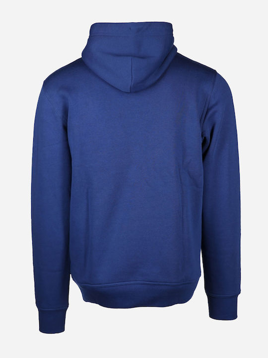 Gant Men's Sweatshirt with Hood and Pockets SkyBlue