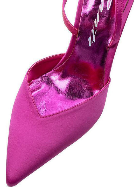 Pointed Toe Heels with Fuchsia Stiletto Heel