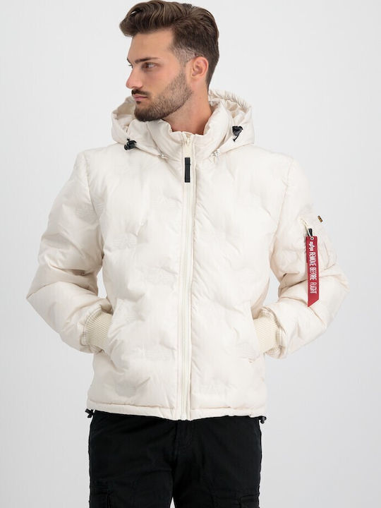 Geacă De Iarnă Puffer Albă