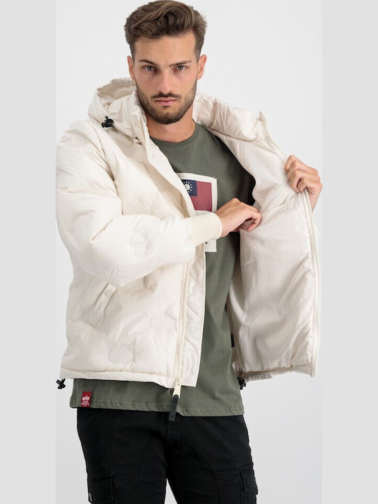 Geacă De Iarnă Puffer Albă