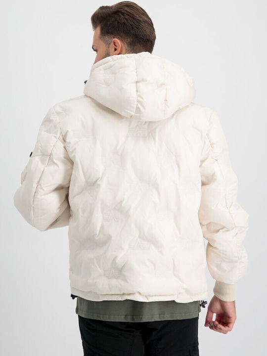 Geacă De Iarnă Puffer Albă