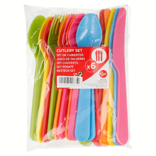 Stor Set Tacâmuri pentru bebeluși din Plastic Multicolore 18buc