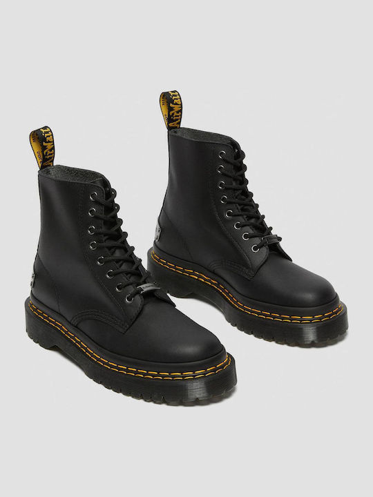 Bex Double Stitch Black Boots