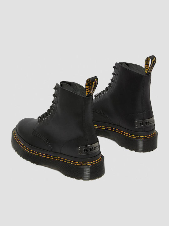 Bex Double Stitch Black Boots