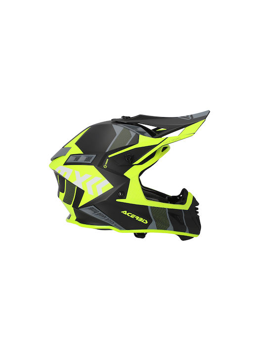 Acerbis X-Track Black Fluo Yellow Motorcycle Helmet Motocross ECE 22.06