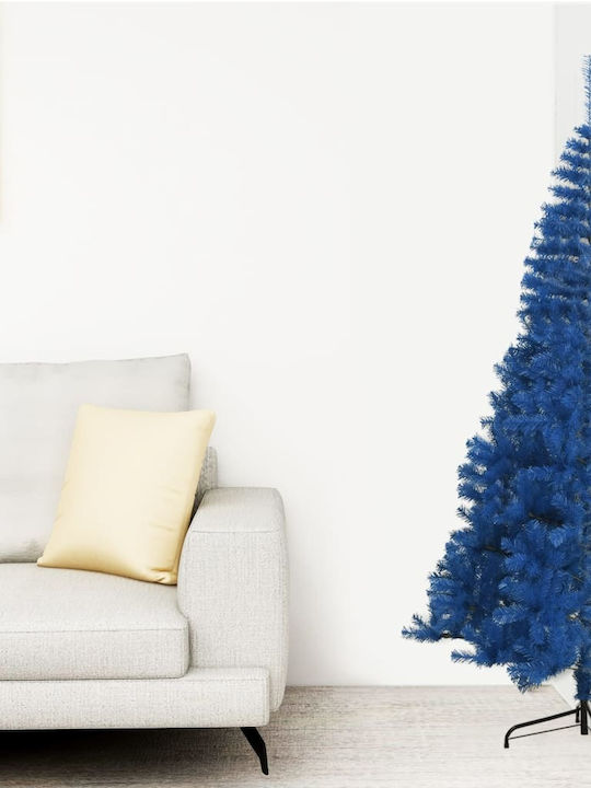 Christmas Wall Blue Tree with Metallic Base H150cm