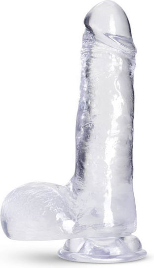 B Yours Plus Rock N’ Roll Realistisches Dildo mit Hoden und Saugnapf Transparent 18cm