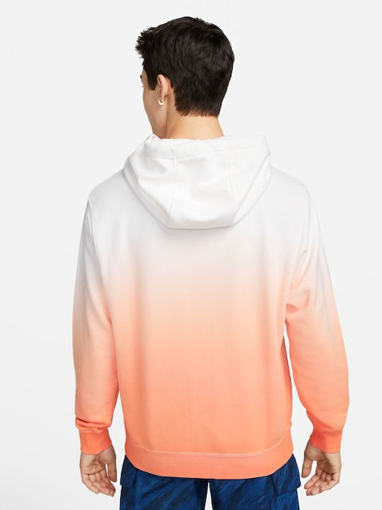 Nike Club Fleece+ Orange mit Kapuze Nike Club Fleece+ Orange mit Kapuze