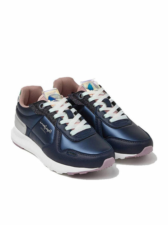 York Metallic Παιδικά Sneakers Navy Μπλε
