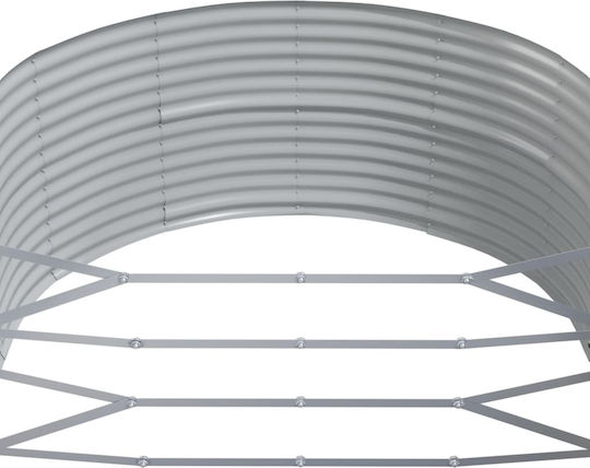 vidaXL Ζαρντινιέρα Μεταλλική Γκρι 447x140x68εκ.