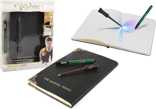 Dickie Tom Riddles Harry Potter Magic Wand Secret Diary Notizbuch A5 mit leeren Seiten Schwarz