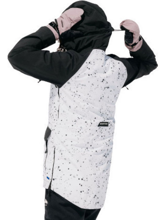 Burton 23361100962 Γυναικείο Μπουφάν για Σκι & Snowboard Λευκό