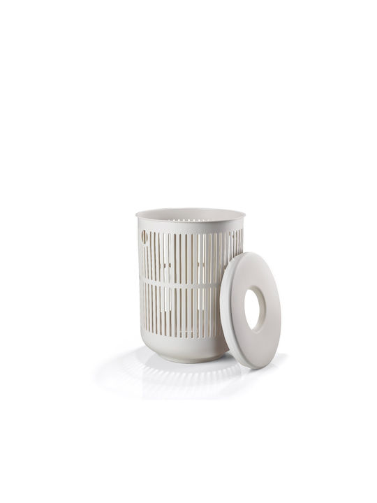 Zone Denmark Ume Soft Coș De Rufe Din Plastic 60 L Cu Capac 40x40x54 Cm Gri