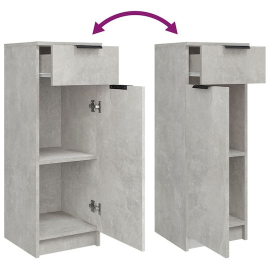 vidaXL Bathroom Cabinet L32xW34xH90cm Gray