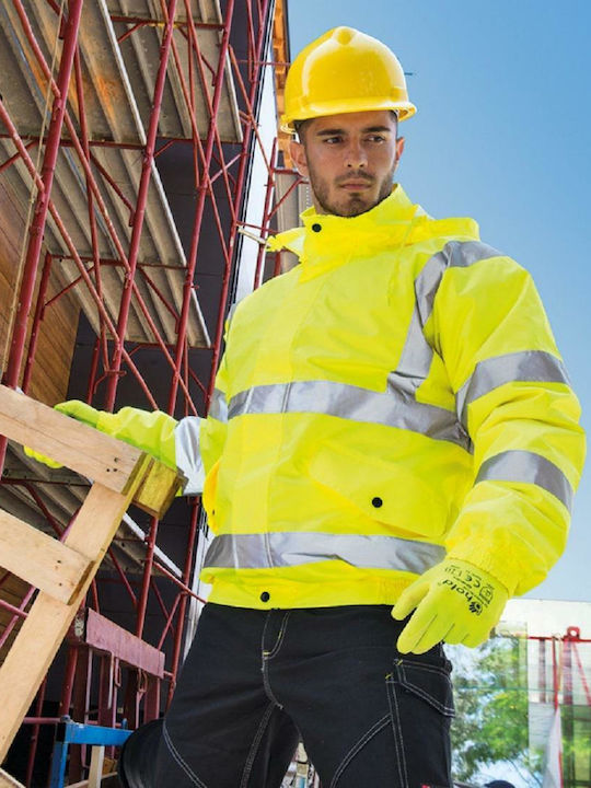 Stenso Cloton HV Work Jacket Reflective Yellow 04100073