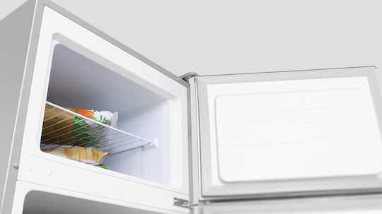 Inventor Ψυγείο Δίπορτο 204lt Υ143xΠ55xΒ55εκ. Inox DP1446S