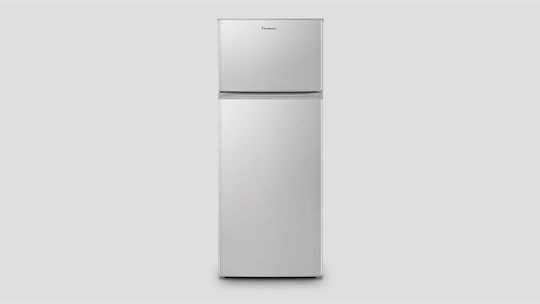 Inventor Ψυγείο Δίπορτο 204lt Υ143xΠ55xΒ55εκ. Inox DP1446S
