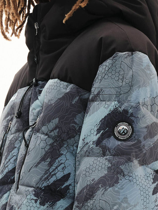 Winter Jacket Puffer Olive Black