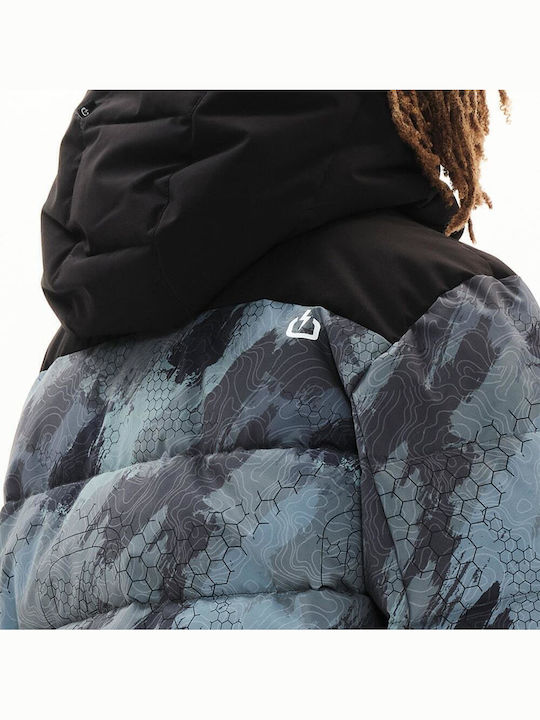 Winter Jacket Puffer Olive Black