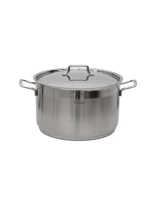 Homeplus Verona Βαθιά Ανοξείδωτη Κατσαρόλα 6.5lt / 24cm