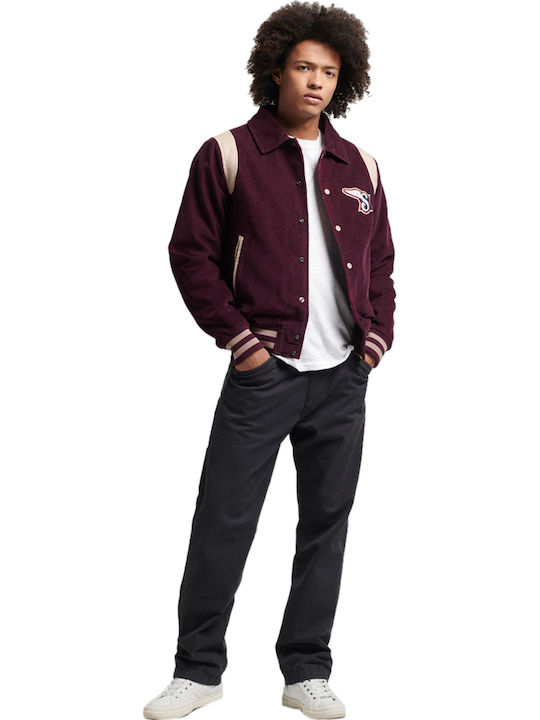 Collegejacke Jacke Lila